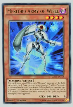Yugioh Meklord Army of Wisel LC5D-EN163 Rare 1st Edition - Image 1