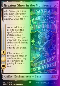 MTG Greatest Show in the Multiverse (189/689) Unfinity NM FOIL - Image 1