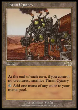MTG Magic the Gathering Thran Quarry (329/356) Urza's Saga MP - Image 1