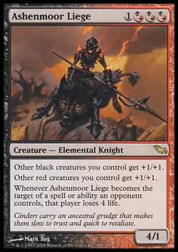 MTG Magic the Gathering Ashenmoor Liege (181/315) Shadowmoor MP - Image 1