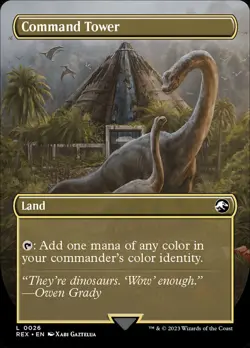 MTG Magic the Gathering Command Tower (26/48) Jurassic World Collection NM - Image 1