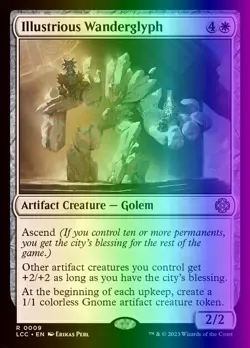 MTG Illustrious Wanderglyph (9/401) The Lost Caverns of Ixalan Commander NM FOIL - Image 1