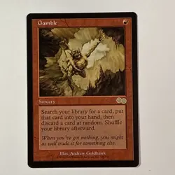 Gamble MTG Urza’s Saga 188/350 Rare Near Mint Red Sorcery 1998 - Image 1