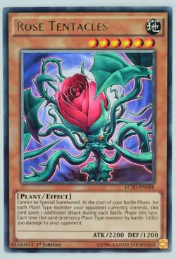 Yugioh Rose Tentacles LC5D-EN088 Rare 1st Edition - Image 1