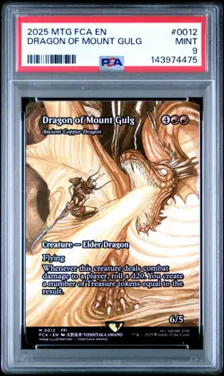 2025 MTG FINAL FANTASY THROUGH THE AGES #0012 DRAGON OF MOUNT GULG PSA 9 - Image 1