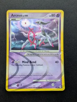 M/NM Pokemon Arceus Holo Card AR7 2009 (Psychic Form) - Image 1