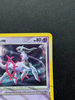 M/NM Pokemon Arceus Holo Card AR7 2009 (Psychic Form) - Image 3