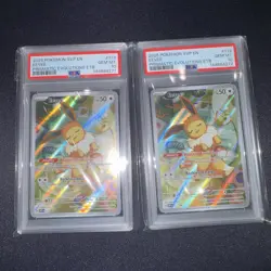 2025 POKEMON SVP EN-SV BLACK STAR PROMO #173 EEVEE Pair Of Sequential PSA 10 - Image 1