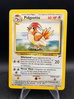 Pidgeotto 28/130 Base Set 2 Unlimited Rare Vintage WOTC Pokemon TCG Sugimori - Image 1