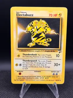 Electabuzz 24/130 Base Set 2 Rare Pokemon Card Non-Holo - Image 1