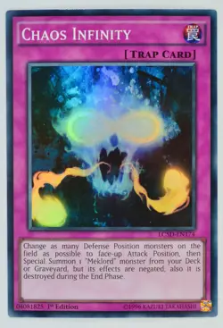 Yugioh Chaos Infinity LC5D-EN174 Super Rare 1st Edition - Image 1