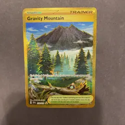 Gravity Mountain 250/191 Surging Sparks Gold Secret Rare Pokemon TCG NM/MINT - Image 1