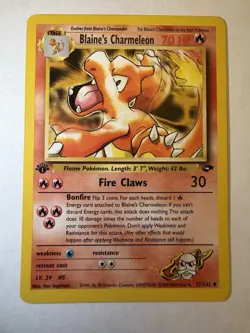Pokemon TCG Blaine's Charmeleon Gym Challenge 1st Edition Uncommon 31/132 70 HP - Image 1