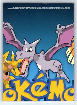 1999 Topps Pokemon TV Animation Edition Series 1 #TV6 Geodude Black Topps Logo - Image 2