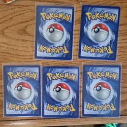 Pokemon Base Set [NM] 1st Edition Lot (5) Doduo Diglett Ponyta Machop Rattata - Image 2