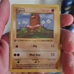 Pokemon Base Set [NM] 1st Edition Lot (5) Doduo Diglett Ponyta Machop Rattata - Image 5