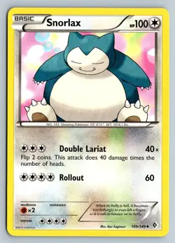SNORLAX 109/149 UNCOMMON BOUNDARIES CROSSED POKEMON LP - Image 1