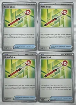 Roto-Stick 127/131 x4 - NM Prismatic Evolutions Pokemon TCG Playset X4 - Image 1