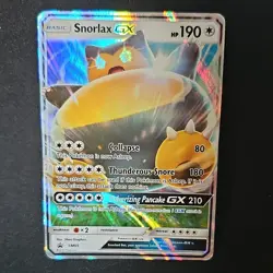 Pokemon TCG Snorlax GX SM05 Promo Holo Sm Basic HP190 English 2016 5ban Graphics - Image 1