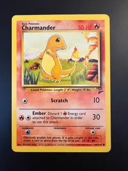 CHARMANDER 69/130 BASE SET 2 POKEMON NM - Image 1