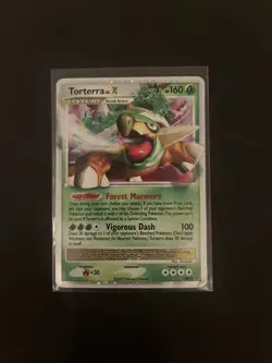 Pokemon TCG Torterra LV.X Black Star Promo Holo Rare DP09 MP/HP - Image 1