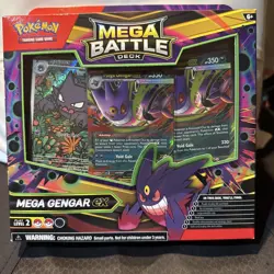 ✅SEALED SHIPS NOW IN HAND✅Pokemon Mega Battle Deck Mega Gengar ex PHANTASMAL - Image 1