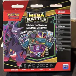 ✅SEALED SHIPS NOW IN HAND✅Pokemon Mega Battle Deck Mega Gengar ex PHANTASMAL - Image 2