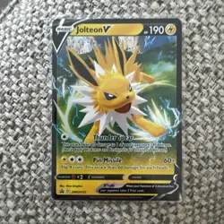Jolteon V SWSH151 Holo Black Star Promo Sword Shield Pokemon #D - Image 1