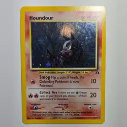 Pokemon TCG Houndour Holo Rare Neo Discovery 5/75 Basic 50 HP 2001 English - Image 1