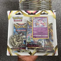 Pokemon TCG Sword and Shield Astral Radiance Sylveon OR Eve Booster Blister - Image 2