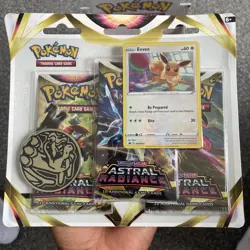 Pokemon TCG Sword and Shield Astral Radiance Sylveon OR Eve Booster Blister - Image 3