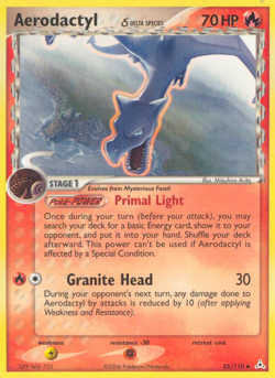 Aerodactyl 35/110 Uncommon Holon Phantoms Pokemon Lightly Played - Image 3