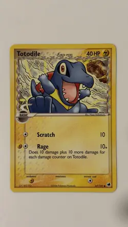Totodile (Delta Species) - 67/101 Dragon Frontiers MP Pokemon TCG - Image 1