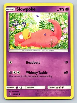 Slowpoke 48/145 Normal SM - Guardians Rising LP - Pokemon TCG - Image 1