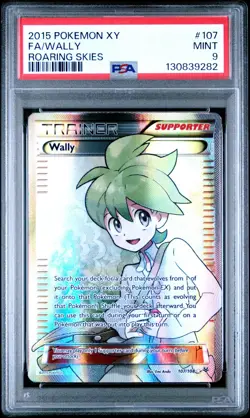 2015 Pokemon XY Wally Full Art #107/108 Roaring Skies Holo PSA 9 MINT - Image 1