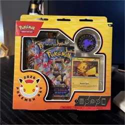 Pokemon 2026 Pokemon Day Phantasmal Flames Pikachu Promo Coin Booster Packs - Image 1