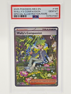 2025 POKEMON MEG SPECIAL ILLUSTRATION RARE #186 WALLY'S COMPASSION PSA 10 - Image 3