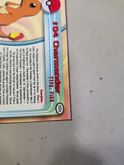 Pokemon TCG - TOPPS CHROME #04 CHARMANDER - Rare Holo NM - Image 4