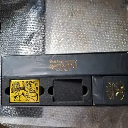 One Piece Card Game 2nd Anniversary Collectible Set Luffy Black Gold "No Cards" - Image 3