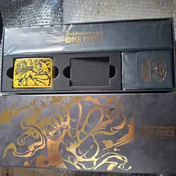 One Piece Card Game 2nd Anniversary Collectible Set Luffy Black Gold "No Cards" - Image 4