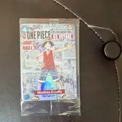 Bandai Namco One Piece CCG Monkey D. Luffy US Voyage Promo Card - Image 1