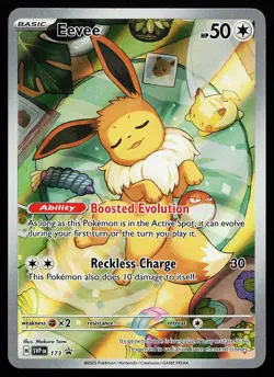 Eevee 173 Holo Illustration Rare Scarlet & Violet Promo Pokemon Card - Image 1