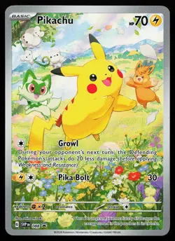Pikachu 088 Holo Illustration Rare Scarlet & Violet Promo Pokemon Card - Image 1