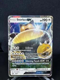 Pokemon Card - Snorlax GX Black Star Promo SM05 Holo NM - Image 2