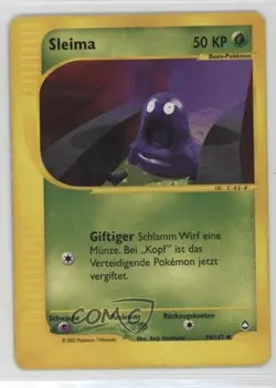 Grimer German Pokemon e-Card Series Aquapolis #79 2003 - Image 1