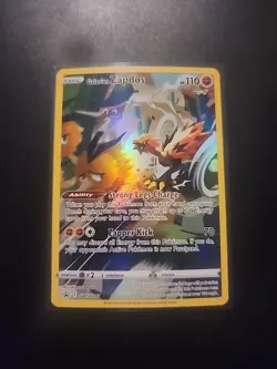 Pokemon Galarian Zapdos SWSH283 Holo Rare Promo Card Crown Zenith - Image 1