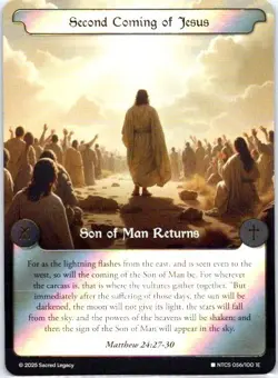 2025 Sacred Legacy: RARE - Second Coming of Jesus - 56/100 1st Edition Card - Image 1