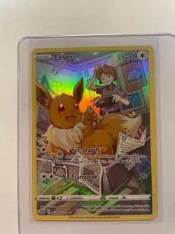 Pokemon TCG Eevee TG11/TG30 Trainer Gallery Holo Brilliant Stars Card - Image 1