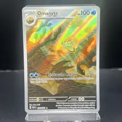 Pokemon TCG Card Omanyte 180/165 S&V 151 Illustration Rare *English* - NM #123 - Image 1