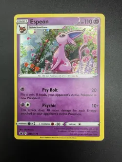 Espeon SWSH174 Black Star Holo Promo Card - LP - Image 3